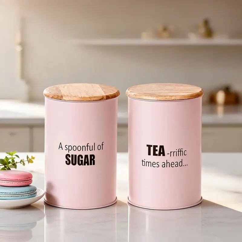 Fresh Nest Metal Containers (1500 ML) - Set of Two