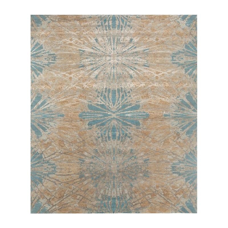Jaipur Rugs Asterism Hand Knotted Carpet - Blue, Beige - 2 x 3 ft