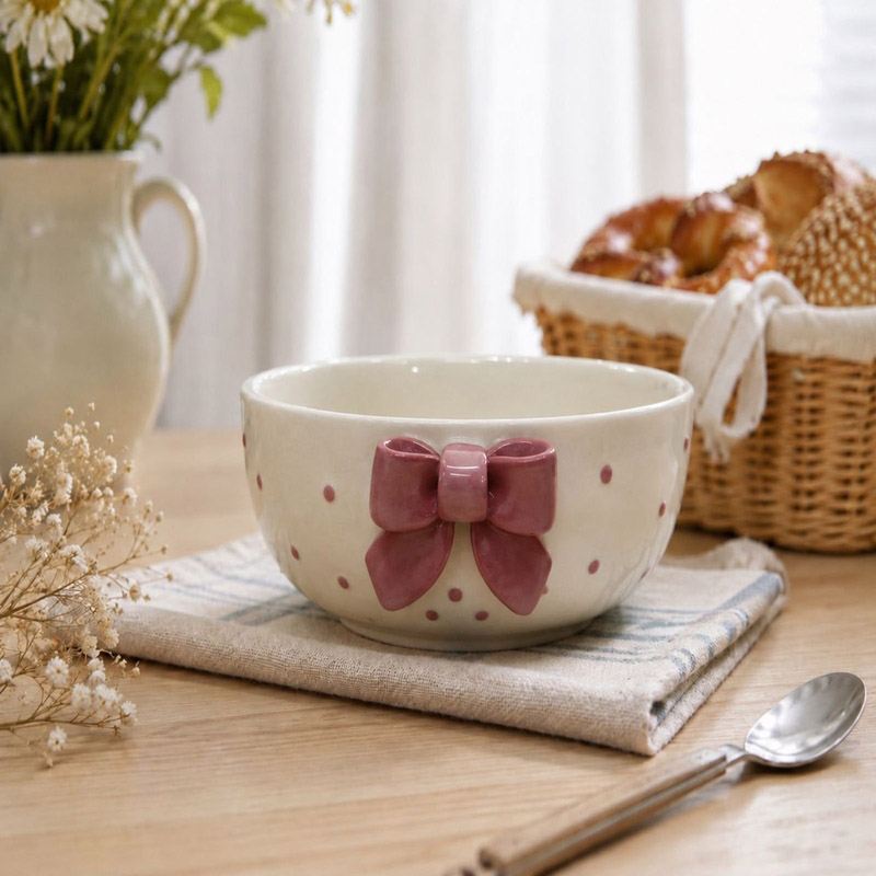 Sapore Ceramic Snack Bowl (Purple) - 500 mL