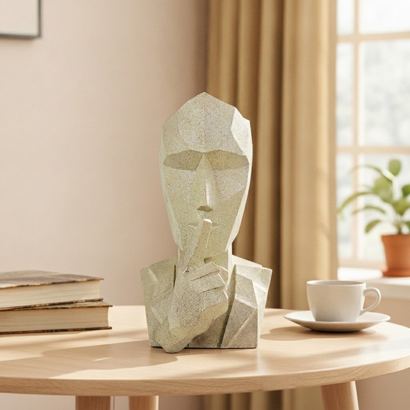 Guardian Face Showpiece - Beige