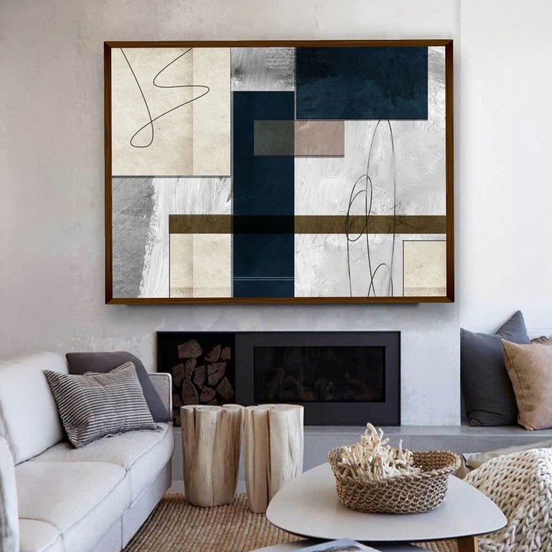 Quadrature Canvas Wall Painting