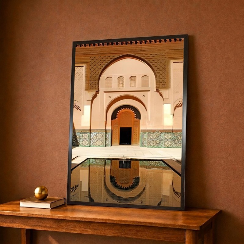 Reflective Palace Courtyard Canvas Wall Painting