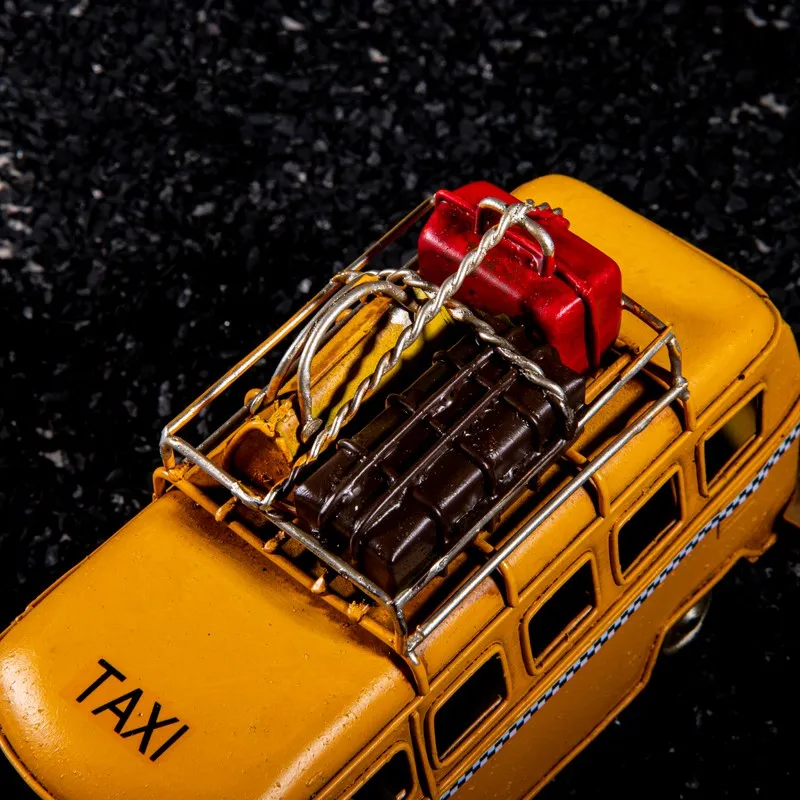 Top view of caravan showpiece showing rooftop luggage details