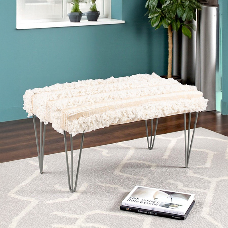 Eryx Sheesham Wooden Bench - Beige