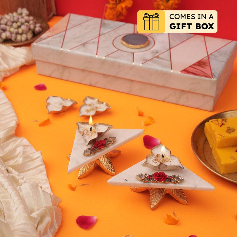 Mithuna Phool Marble Festive Gift Box