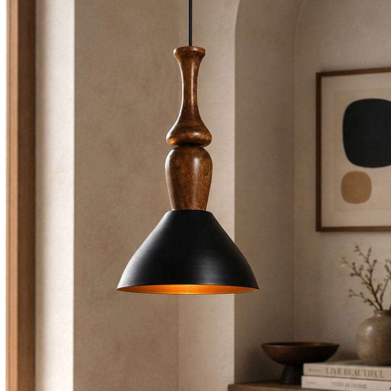 NeroGrain Metal Ceiling Lamp - Black