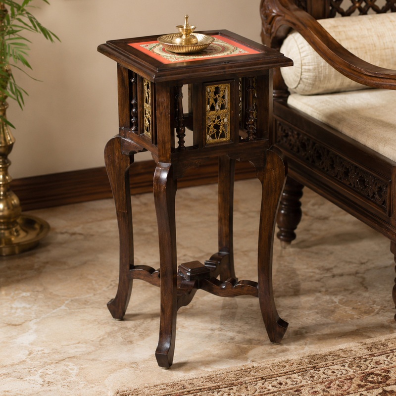 Shahi Teak Wood Side Table