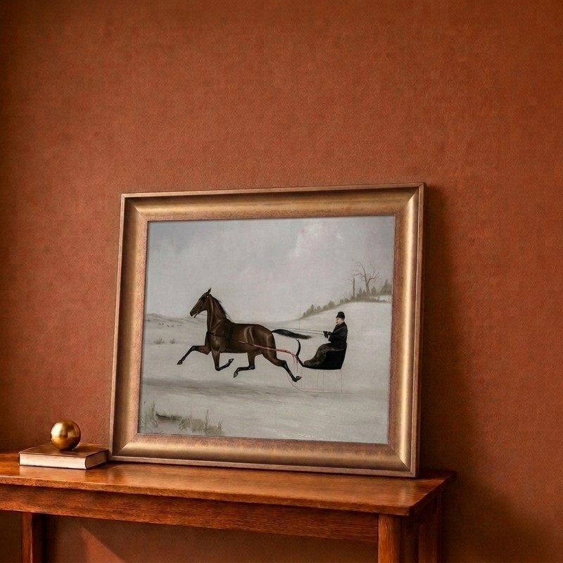Sleigh Ride Canvas Wall Painting