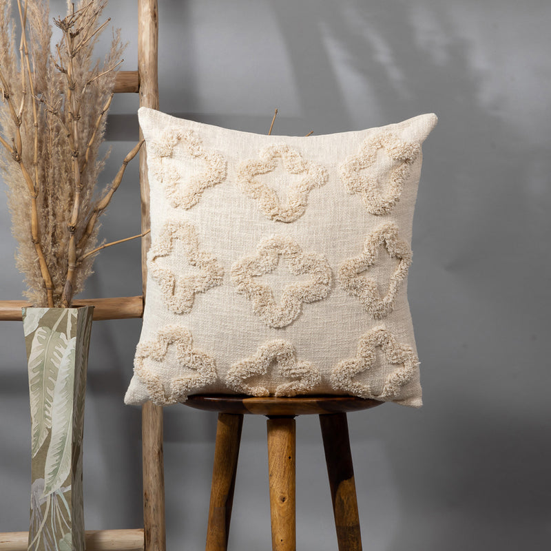 Mistcot Tufted Cushion Cover - 18 x 18 Inches
