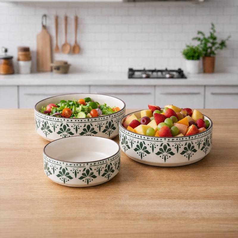 Fresco Salad Bowl (500 mL/600 ml/800 mL) - Set of Three