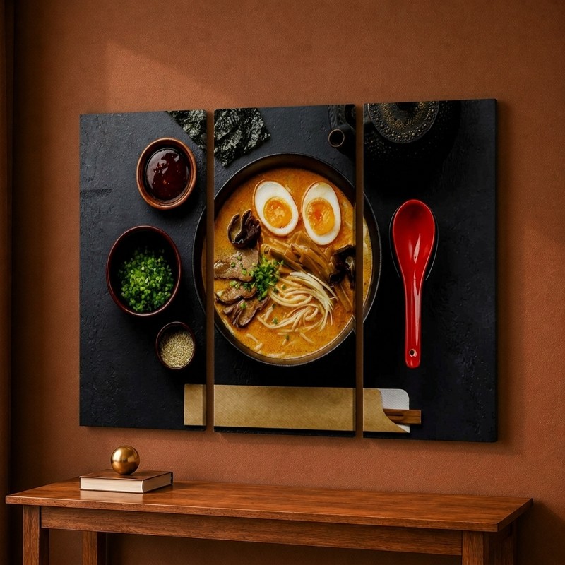 Ramen Bowl Canvas Wall Painting