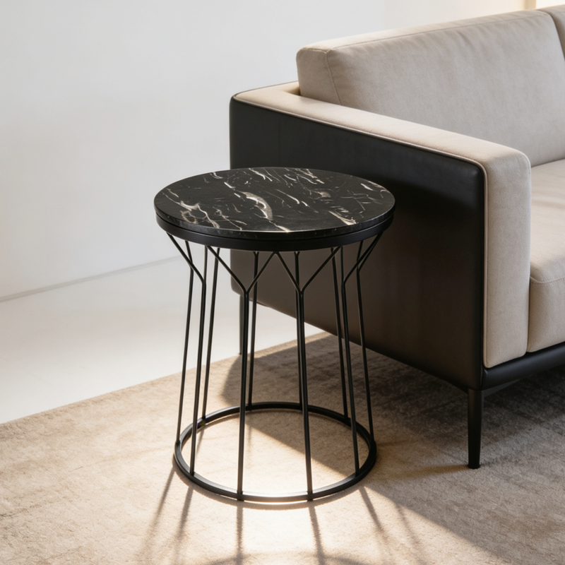 Casterley Marble Top Side Table