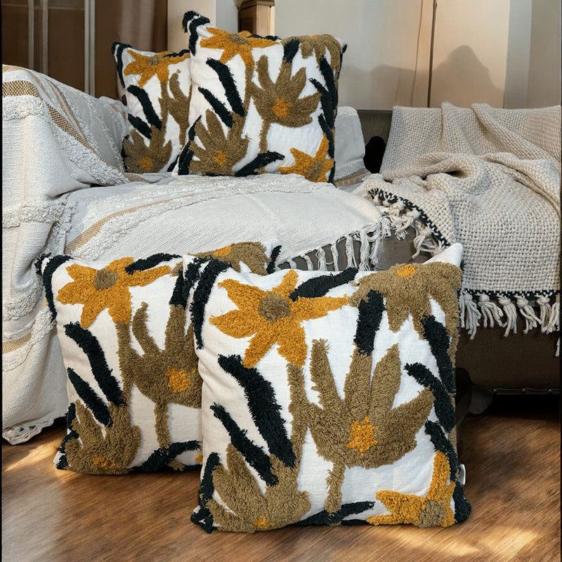 Vineloom Tufted Cushion Cover Set - Set Of Four