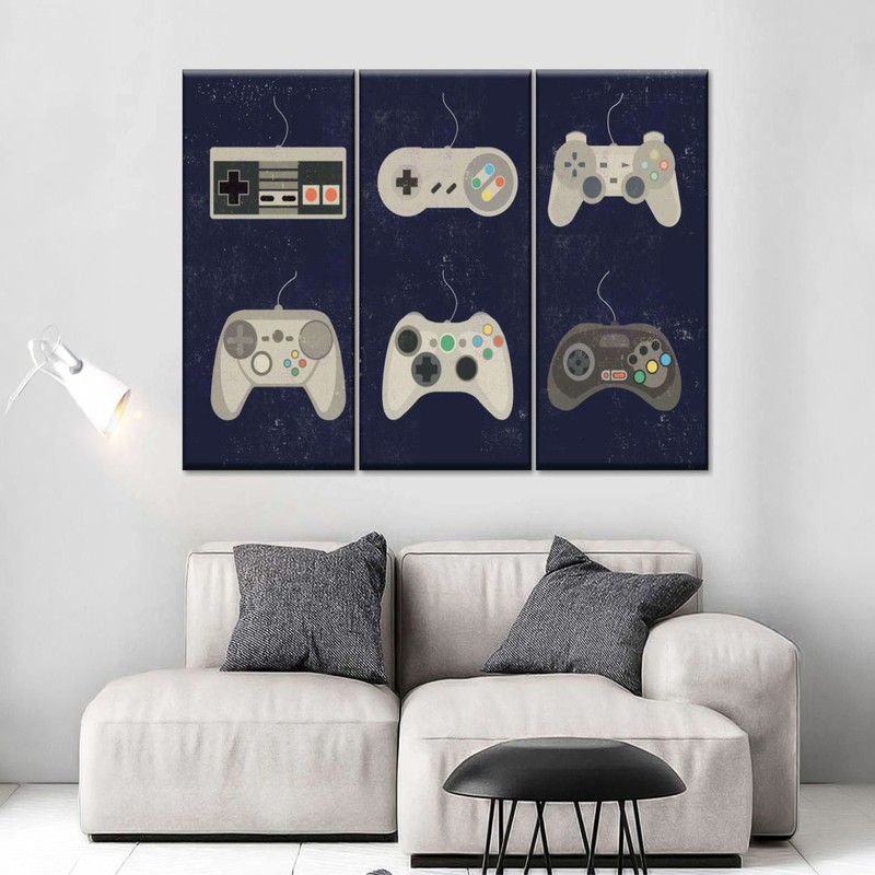 Retro Gaming Canvas Wall Painting