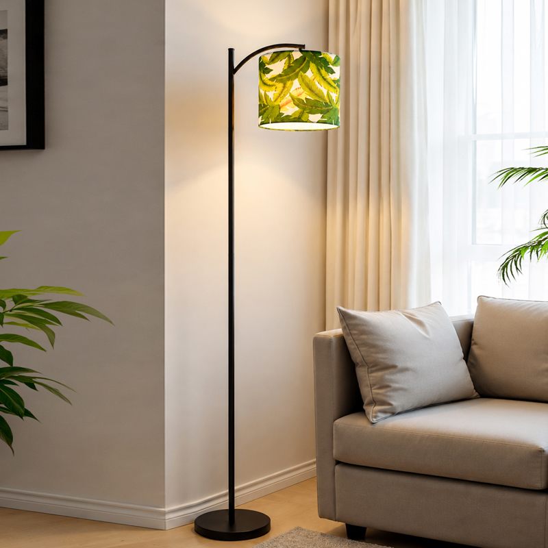 Elaris Arc Metal Ceiling Lamp - Green