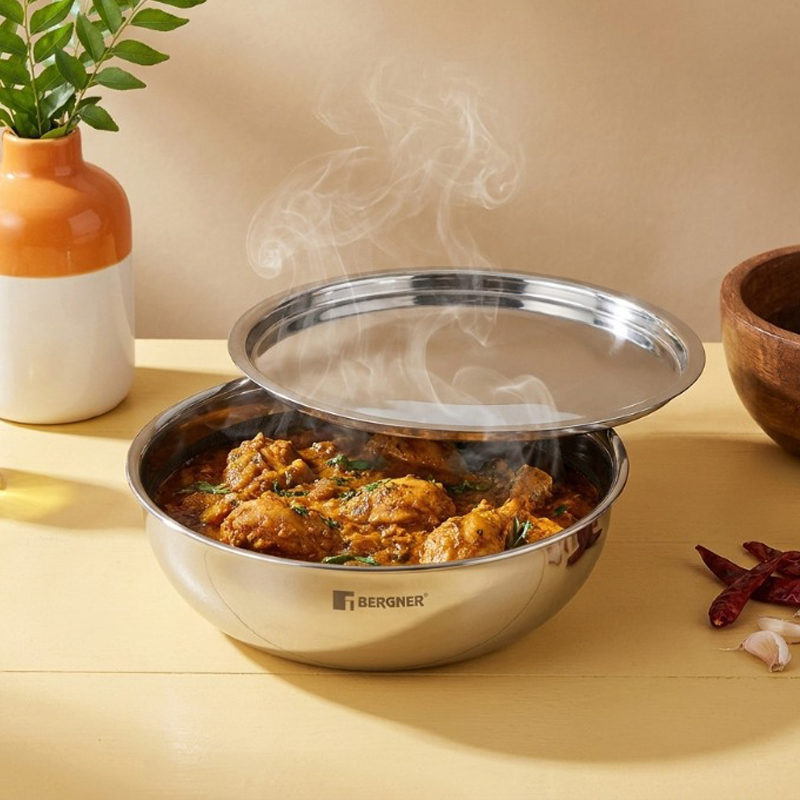 Servique Triply Serving Bowl With Lid – 2250 mL - 2250 ML