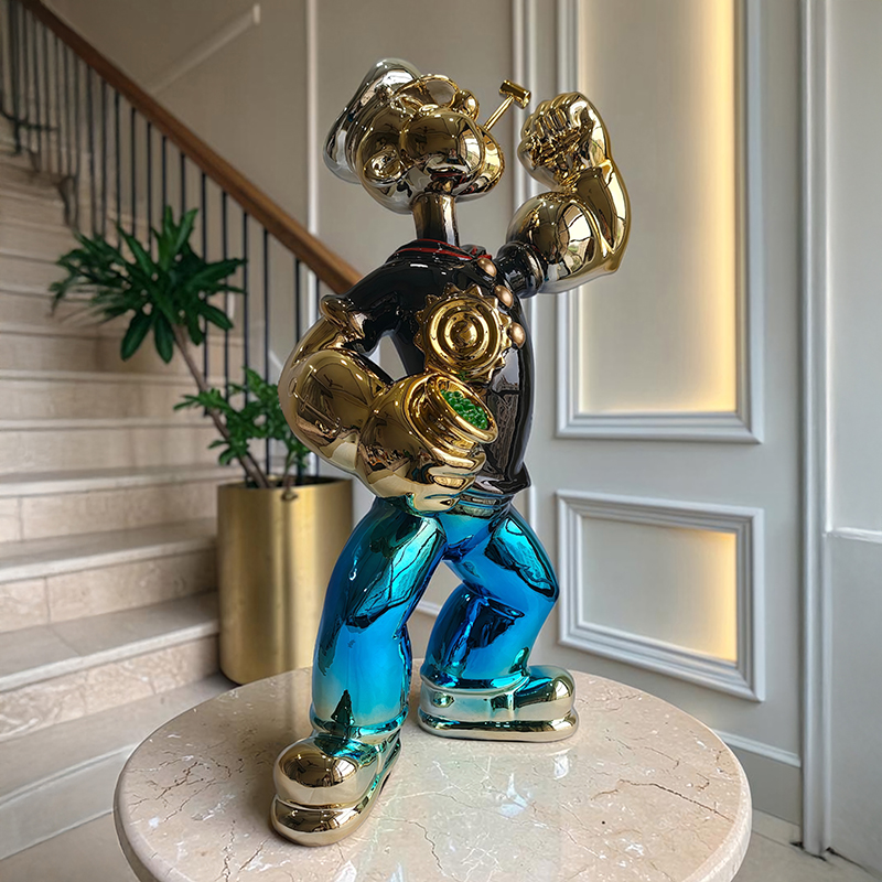 Popeye The Sailor Showpiece - Black