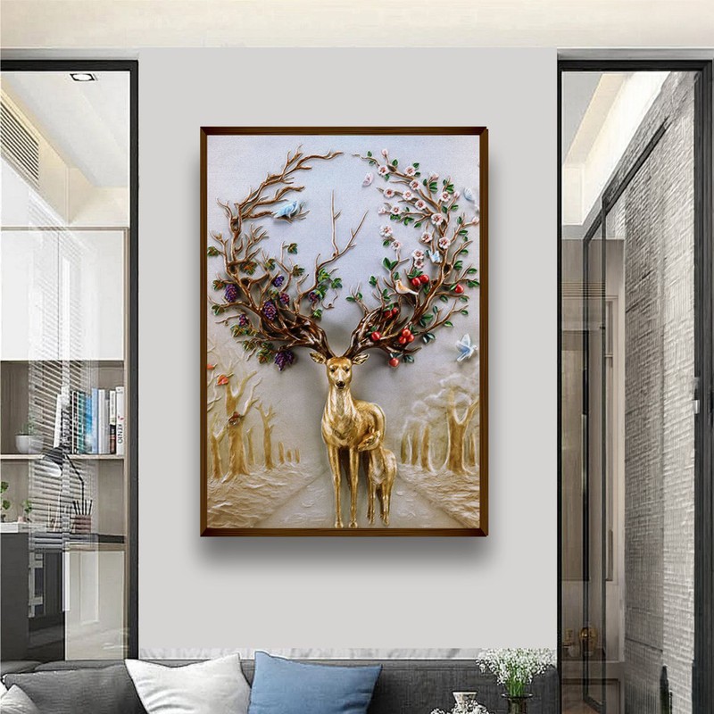 Dendrocervus Canvas Wall Painting