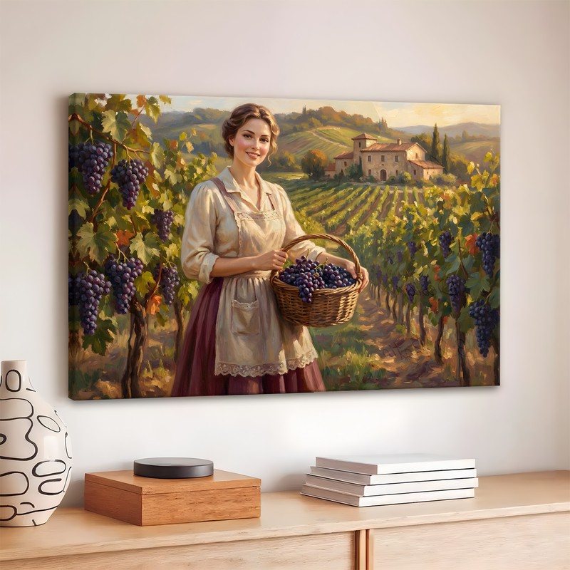 Countryside Abundance Canvas Wall Art - 380 GSM
