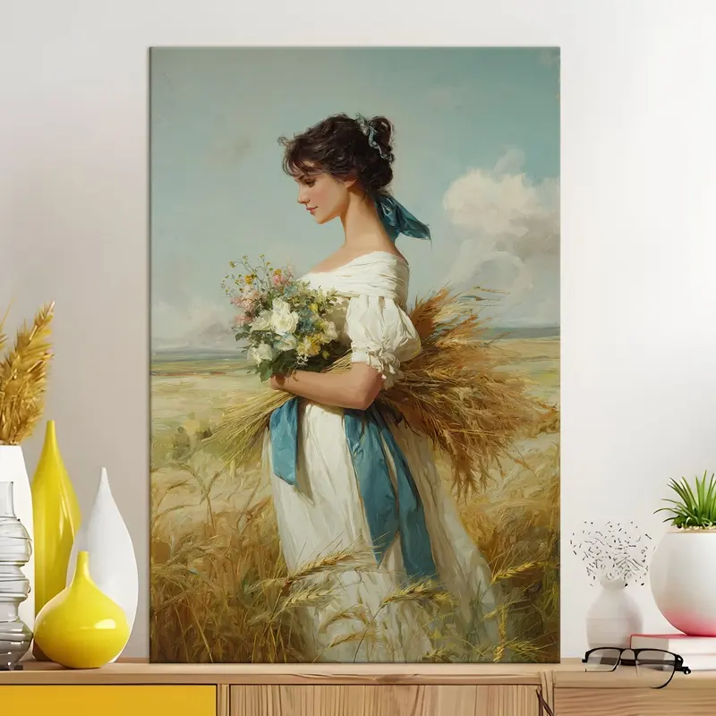 Floral Harvest Grace Canvas Wall Painting