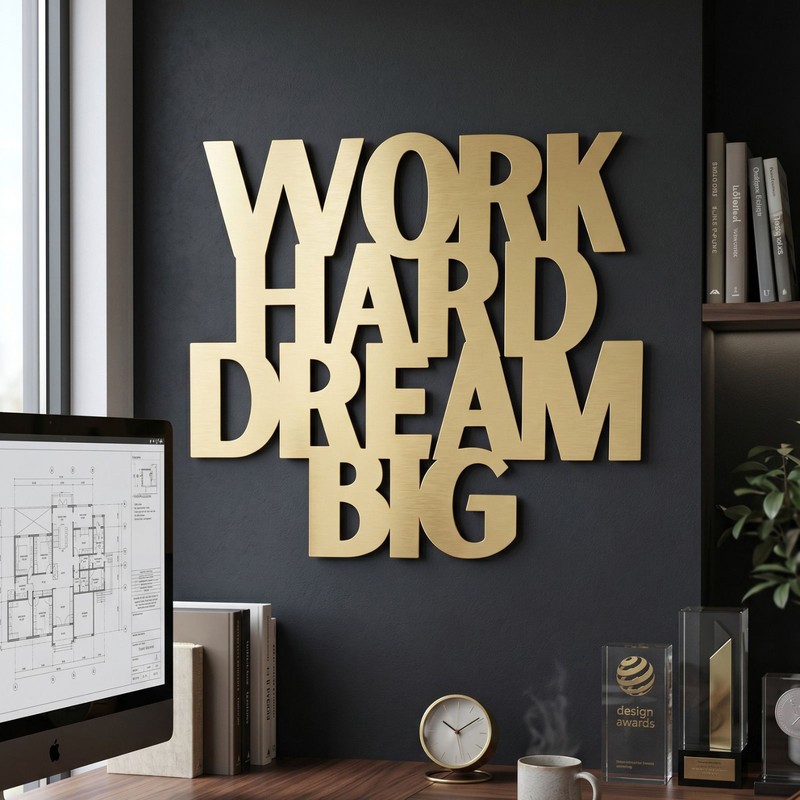 Work Hard Dream Big Wall Accent