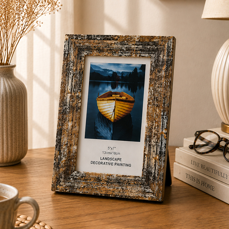 Antique Regal Keepsake Photo Frames - Brown,Beige