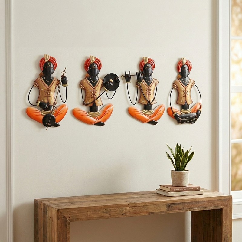 Raga Rhythm Iron Wall Accent - Set of Four