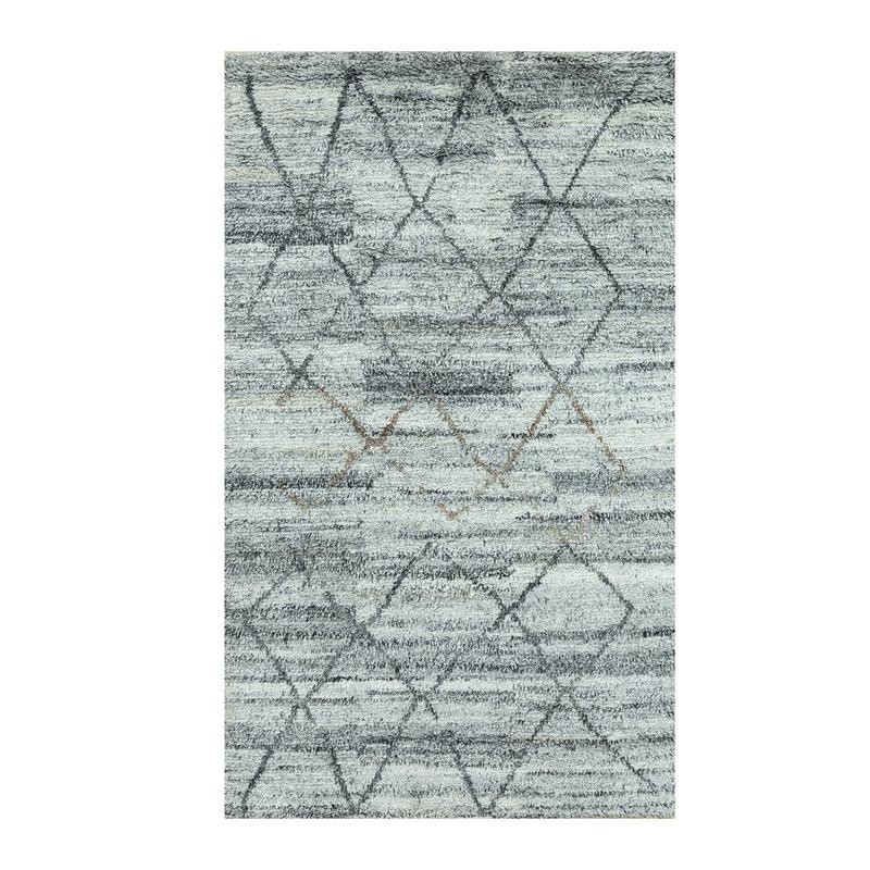 Jaipur Rugs Chiasma Hand Knotted Carpet - Grey, White - 5 x 8 ft